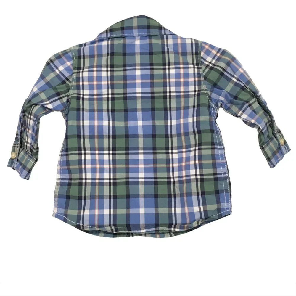 Carters Boy's Plaid Shirt 6 Months